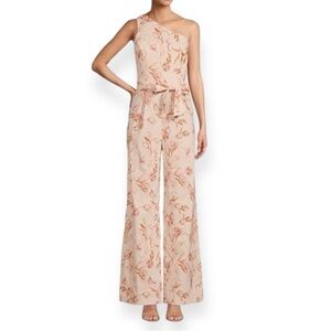 ANTONIO MELANI Carlos One Shoulder Pink Tulip Jumpsuit Size 0 NEW